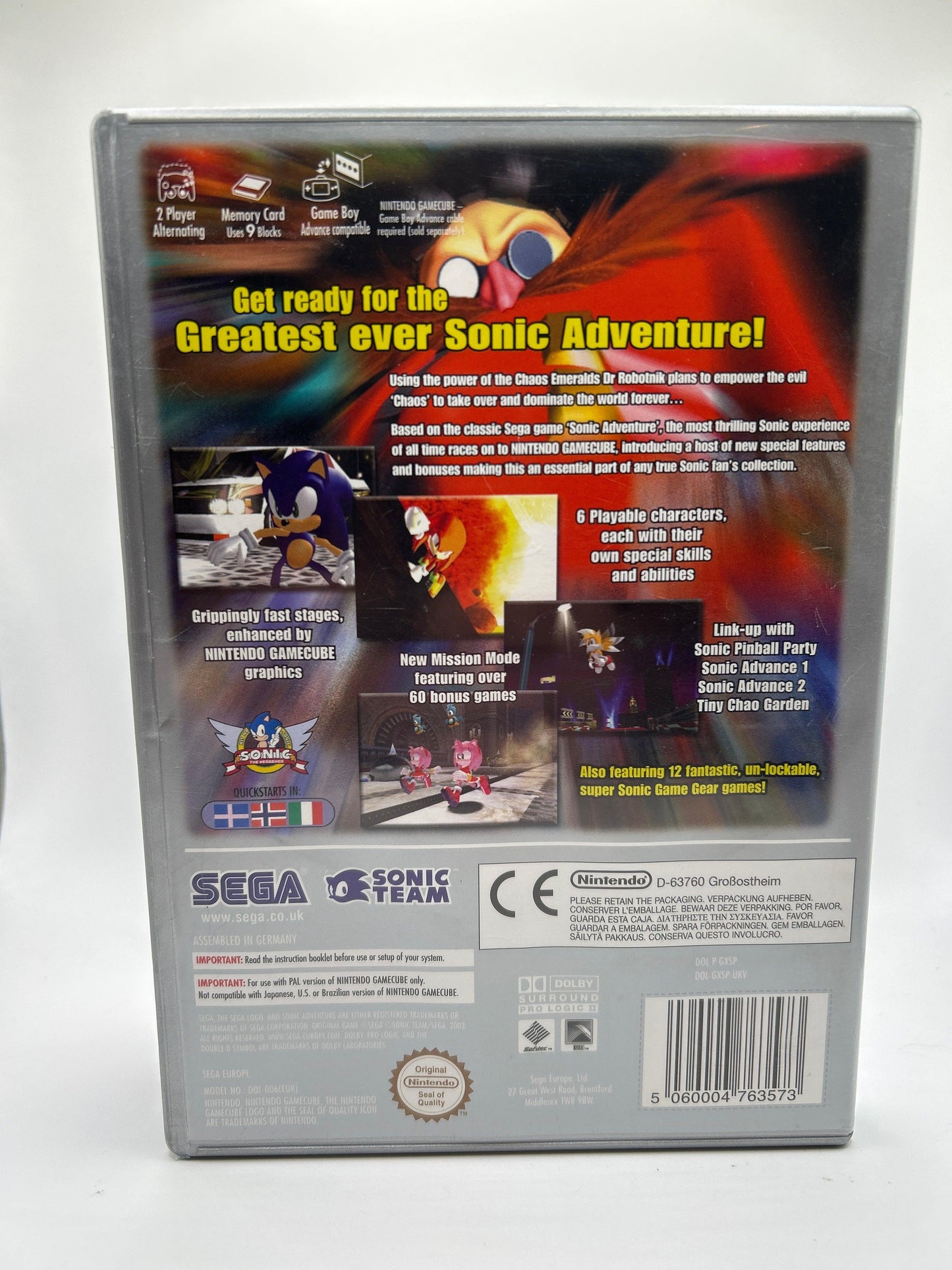 Sonic Adventure DX [Platinum Edition] - Gamecube