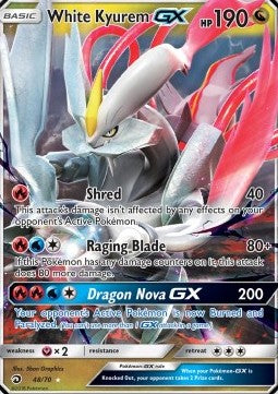 White Kyurem GX - Dragon Majesty (Ultra Rare) [DRM-48]