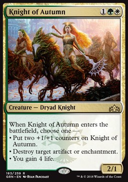 Knight of Autumn - Guilds of Ravnica (Rare) [GRN-183]