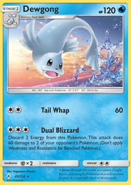 Dewgong - Unbroken Bonds (Rare) [UNB-45]