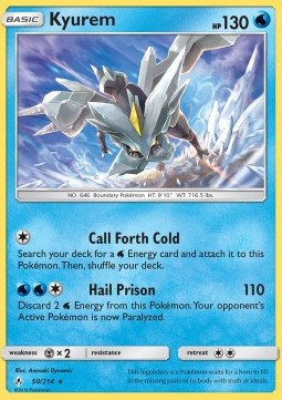 Kyurem - Unbroken Bonds (Holo Rare) [UNB-50]
