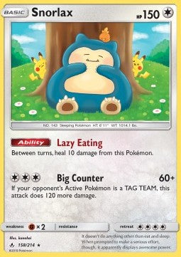 Snorlax - Unbroken Bonds (Holo Rare) [UNB-158]