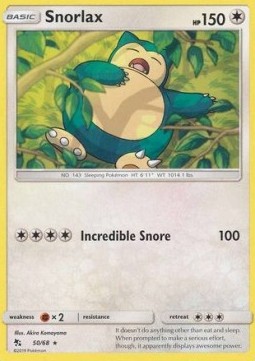 Snorlax - Hidden Fates (Rare) [HIF-50]
