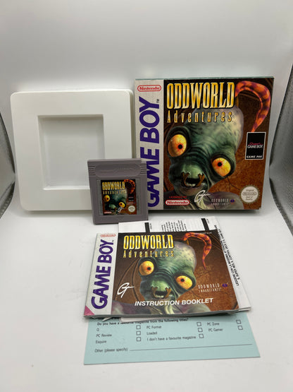 Oddworld Adventures Complete in Box - Gameboy Cib