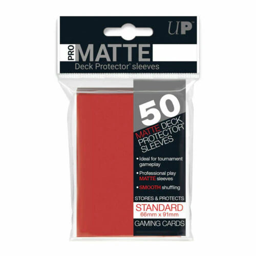 standard Matte Sleeves Red (50 Stuks) - Ultra Pro