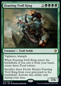 Feasting Troll King - Throne of Eldraine (Rare) [ELD-152]