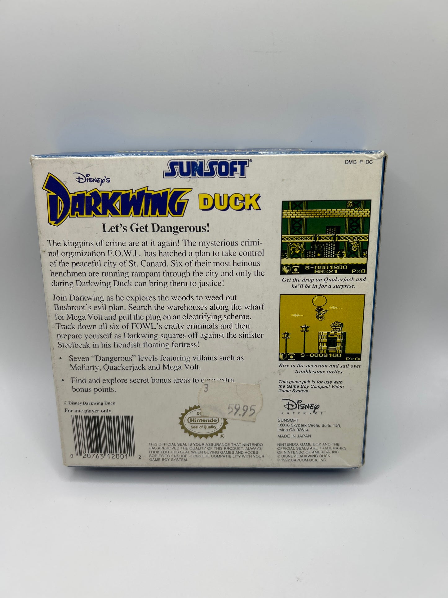 Darkwing Duck - Gameboy CIB