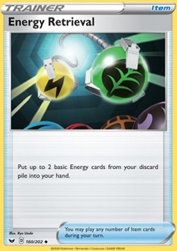 Energy Retrieval - Sword & Shield (Uncommon) [SSH-160]