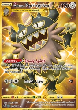 Galarian Perrserker - Rebel Clash (Secret Rare) [RCL-205]