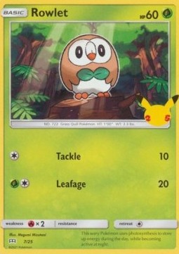 Rowlet - McDonald's Collection 25th Anniversary (Promo) [MCD25-7]