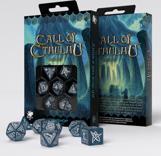 Call Of Cthulhu Abyssal & White - Dice Set
