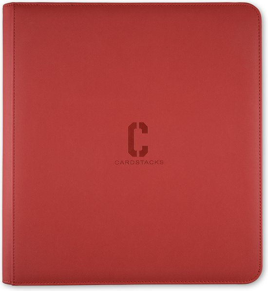 12-Pocket Sideload Binder – 480 Card Capacity (Red)