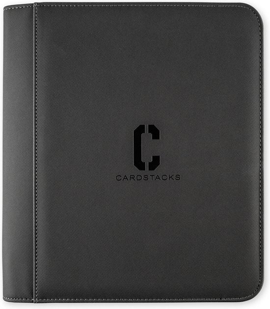 4-Pocket Toploader Binder – 112 Card Capacity (Gray)