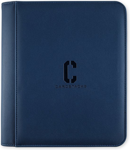 4-Pocket Toploader Binder – 112 Card Capacity (Blue)