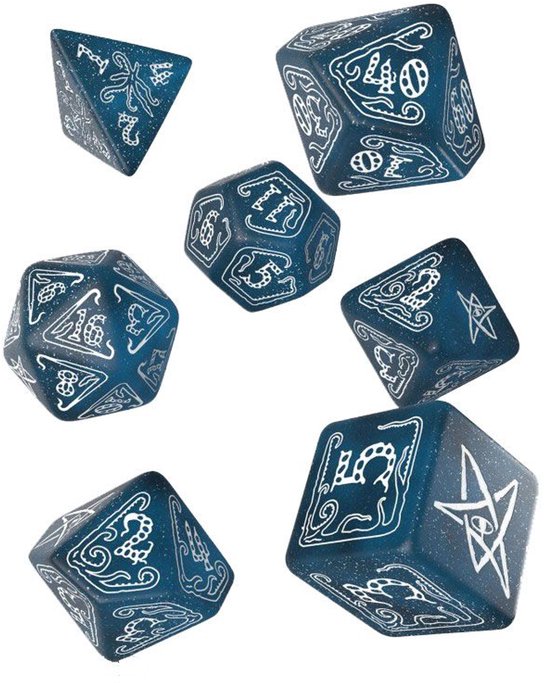 Call Of Cthulhu Abyssal & White - Dice Set