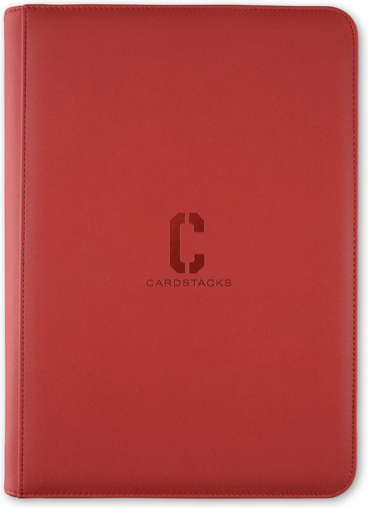 9-Pocket Sideload Binder – 360 Card Capacity (Red)