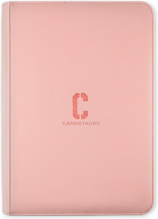 12-Pocket Card Binder – 480 Card Capacity (Pink)