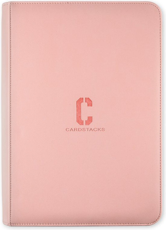 12-Pocket Card Binder – 480 Card Capacity (Pink)