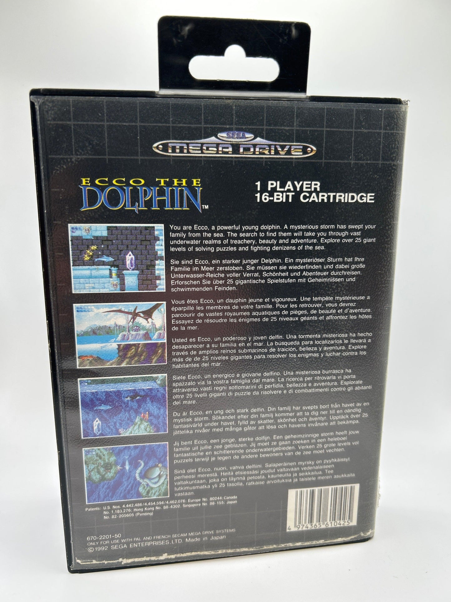 Ecco the Dolphin [Geen Manual] - Sega mega drive