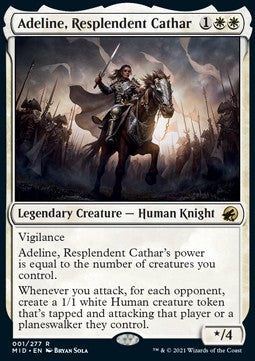 Adeline, Resplendent Cathar - Innistrad: Midnight Hunt (Rare) [MID-1]