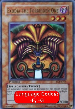 Exodia the Forbidden One (V.1 - Ultra Rare) - Legend of Blue Eyes White Dragon (Ultra Rare) [LOB-101]