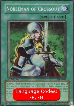 Nobleman of Crossout (V.1 - Super Rare) - Pharaoh's Servant (Super Rare) [PSV-034]