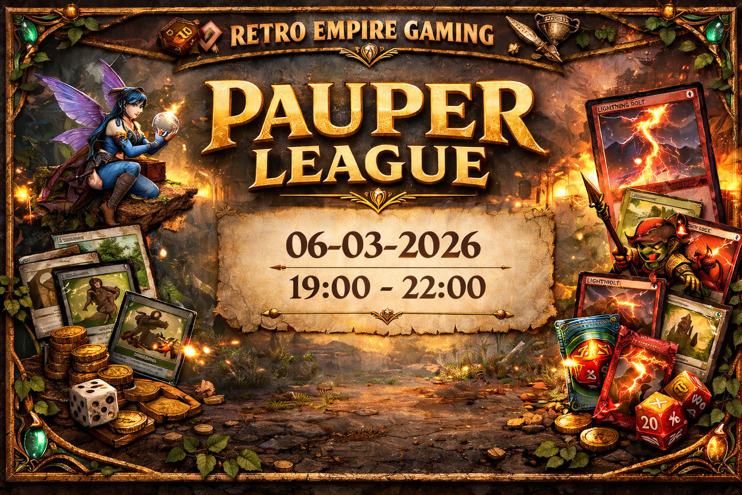 Retro Empire Gaming – Pauper League 6 Maart