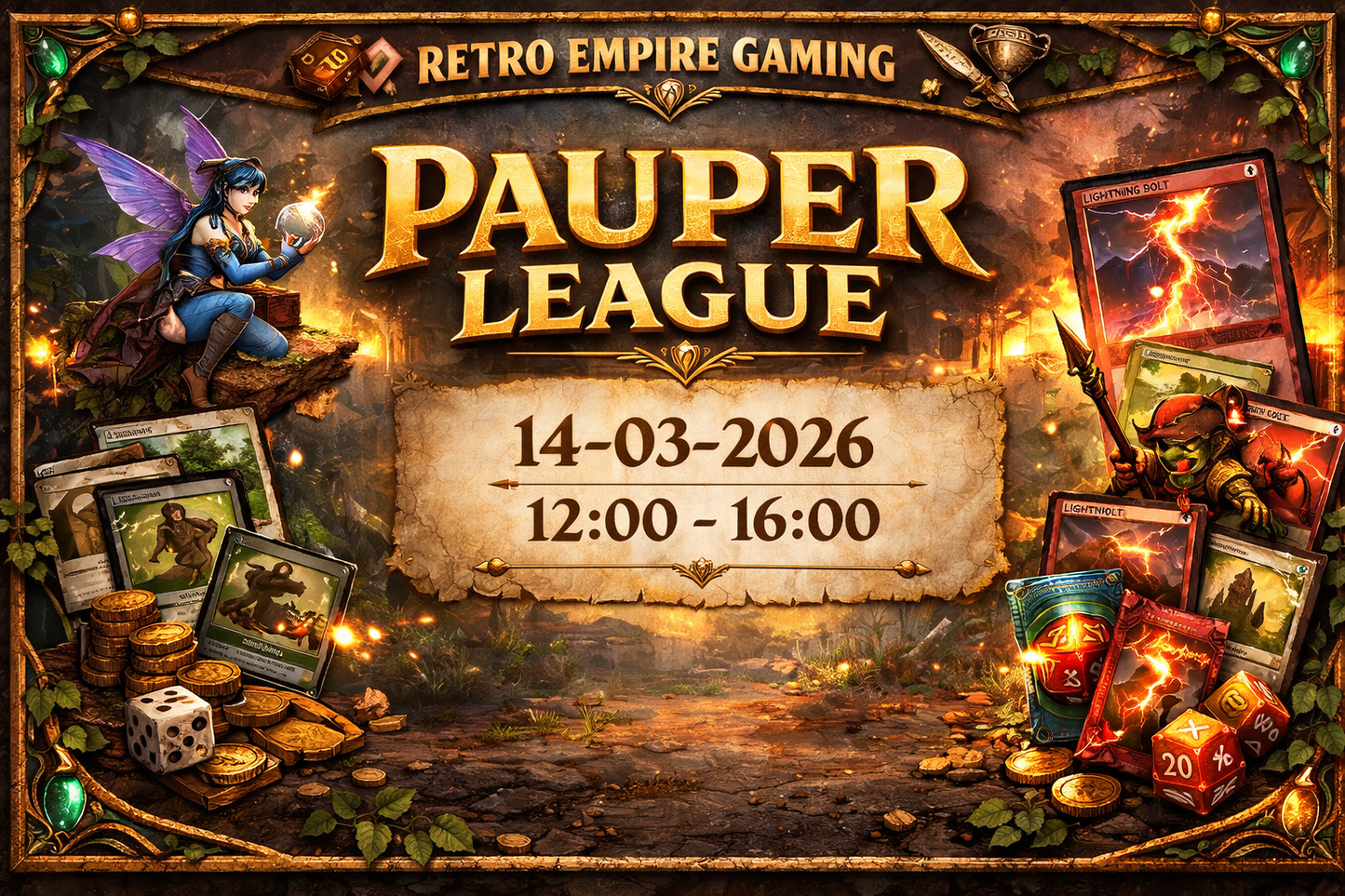 Retro Empire Gaming – Pauper League 14 Maart