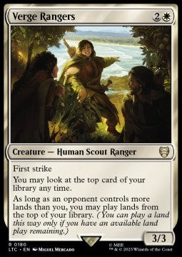 Verge Rangers - Commander: The Lord of the Rings: Tales of Middle-earth (Rare) [LTC-180]