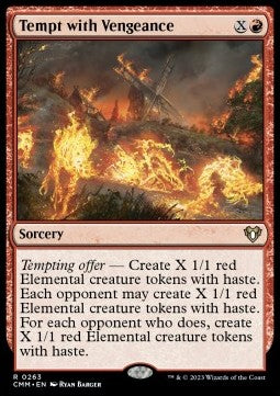 Tempt with Vengeance - Commander Masters (Rare) [CMM-263]