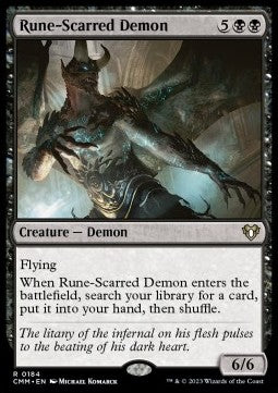 Rune-Scarred Demon - Commander Masters (Rare) [CMM-184]