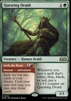 Questing Druid // Seek the Beast - Wilds of Eldraine (Rare) [WOE-234]