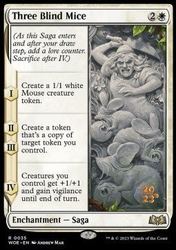 Three Blind Mice (V.1) - Wilds of Eldraine: Promos (Rare) [PWOE-35]