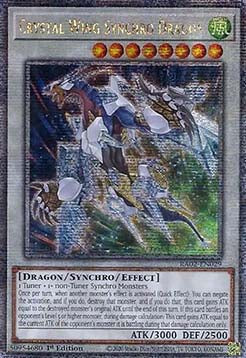 Crystal Wing Synchro Dragon (V.4 - Platinum Secret Rare) - 25th Anniversary Rarity Collection II (Platinum Secret Rare) [RA02-029]