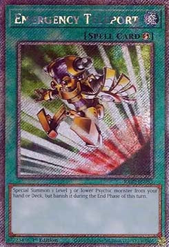 Emergency Teleport (V.4 - Platinum Secret Rare) - 25th Anniversary Rarity Collection II (Platinum Secret Rare) [RA02-053]