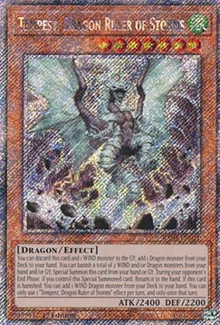 Tempest, Dragon Ruler of Storms (V.4 - Platinum Secret Rare) - Quarter Century Bonanza (Platinum Secret Rare) [RA03-011]