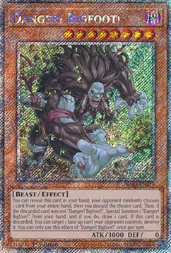 Danger! Bigfoot! (V.7 - Platinum Secret Rare) - Quarter Century Bonanza (Platinum Secret Rare) [RA03-019]