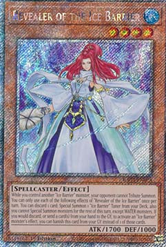 Revealer of the Ice Barrier (V.4 - Platinum Secret Rare) - Quarter Century Bonanza (Platinum Secret Rare) [RA03-028]