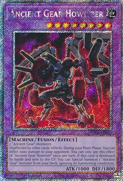 Ancient Gear Howitzer (V.4 - Platinum Secret Rare) - Quarter Century Bonanza (Platinum Secret Rare) [RA03-035]