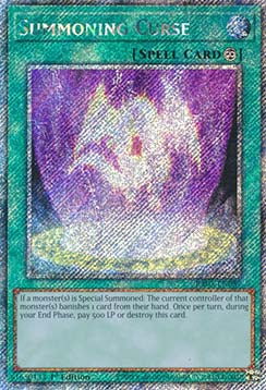 Summoning Curse (V.4 - Platinum Secret Rare) - Quarter Century Bonanza (Platinum Secret Rare) [RA03-057]