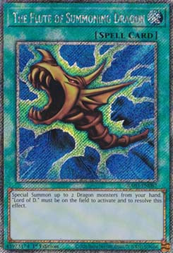 The Flute of Summoning Dragon (V.1 - Platinum Secret Rare) - Quarter Century Bonanza (Platinum Secret Rare) [RA03-087]