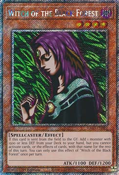Witch of the Black Forest (V.1 - Platinum Secret Rare) - Quarter Century Bonanza (Platinum Secret Rare) [RA03-091]