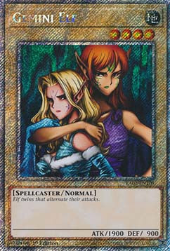 Gemini Elf (V.1 - Platinum Secret Rare) - Quarter Century Bonanza (Platinum Secret Rare) [RA03-109]