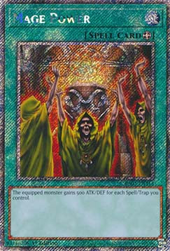 Mage Power (V.1 - Platinum Secret Rare) - Quarter Century Bonanza (Platinum Secret Rare) [RA03-113]