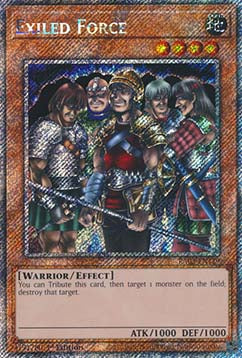 Exiled Force (V.1 - Platinum Secret Rare) - Quarter Century Bonanza (Platinum Secret Rare) [RA03-119]