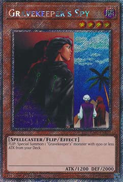 Gravekeeper's Spy (V.1 - Platinum Secret Rare) - Quarter Century Bonanza (Platinum Secret Rare) [RA03-121]