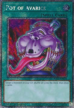 Pot of Avarice (V.1 - Platinum Secret Rare) - Quarter Century Bonanza (Platinum Secret Rare) [RA03-160]