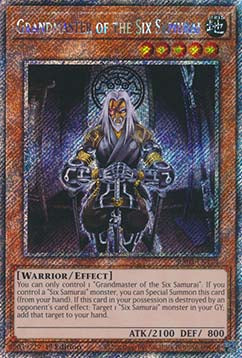 Grandmaster of the Six Samurai (V.1 - Platinum Secret Rare) - Quarter Century Bonanza (Platinum Secret Rare) [RA03-174]