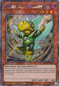 Genex Ally Birdman (V.1 - Platinum Secret Rare) - Quarter Century Bonanza (Platinum Secret Rare) [RA03-247]