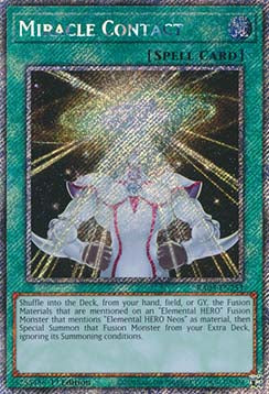 Miracle Contact (V.1 - Platinum Secret Rare) - Quarter Century Bonanza (Platinum Secret Rare) [RA03-253]